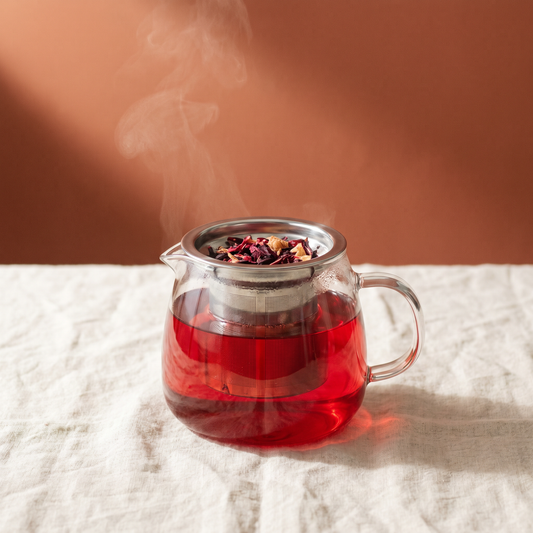 Brown Skin Coffee Glass Teapot 20oz