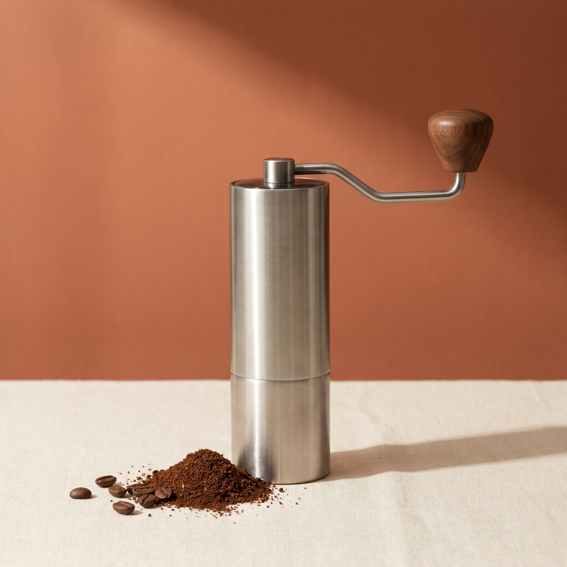 Brown Skin Coffee Burr Hand Grinder