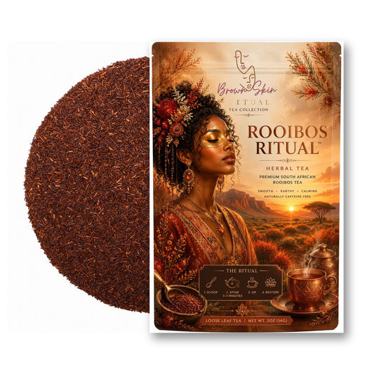 Rooibos Ritual tea bag with pure red rooibos needles