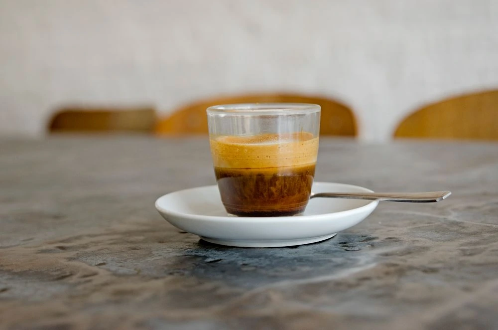 Representative espresso drink stock photograph