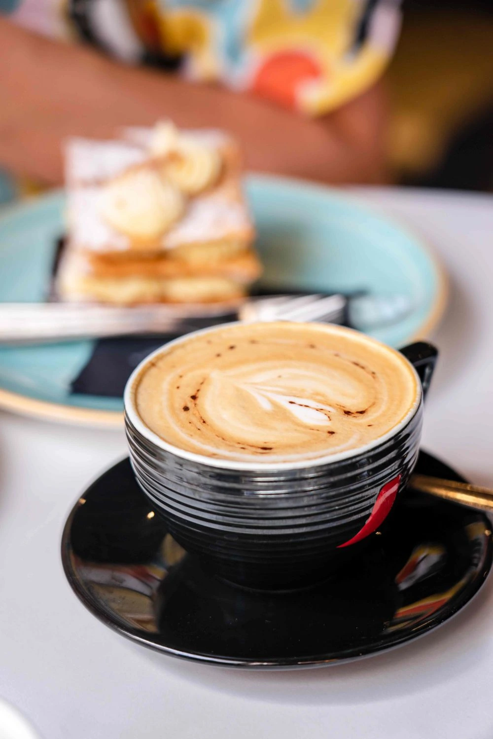 Representative latte drink stock photograph